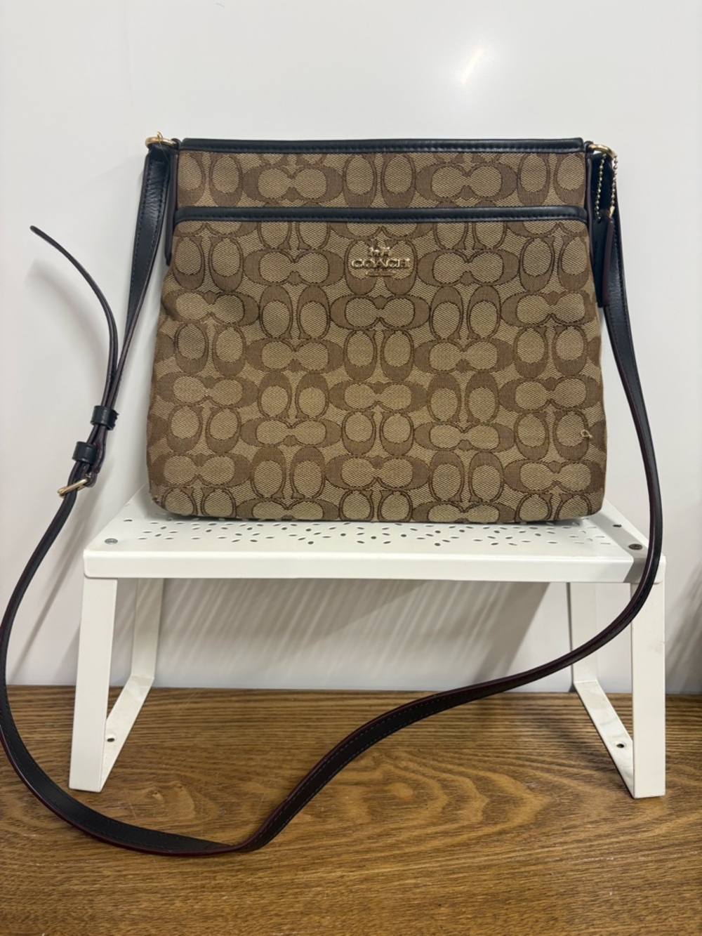 Coach | Signature Canvas File Crossbody Bag